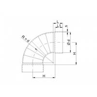 Tubular bends 90° (without segments)