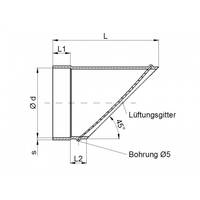 Pipe with insect protection grid