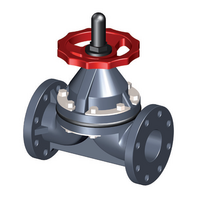 PVC-U diaphragm valve, with DIN* flanges