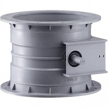 Reinforced volume control dampers reinforced with console for servomotor