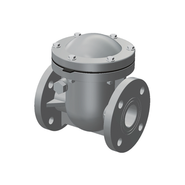 PVC-C swing check valve, with ANSI* flanges