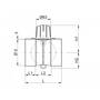 Volume control dampers standard in increments (man. operation), socket connection