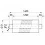 Silencers, circular, effective length 1250 MM