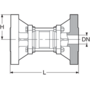 PPGF sight glass, with DIN* flanges